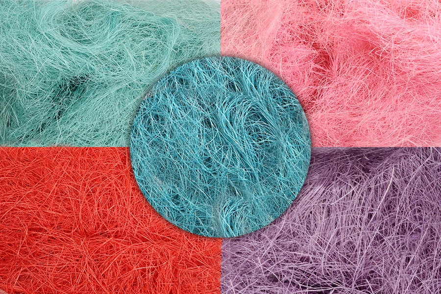 Natural shredded paper grass for packaging and decoration in many colors - 100 gr. each package Natural shredded paper grass for packaging and decoration in many colors - 100 gr. each package-