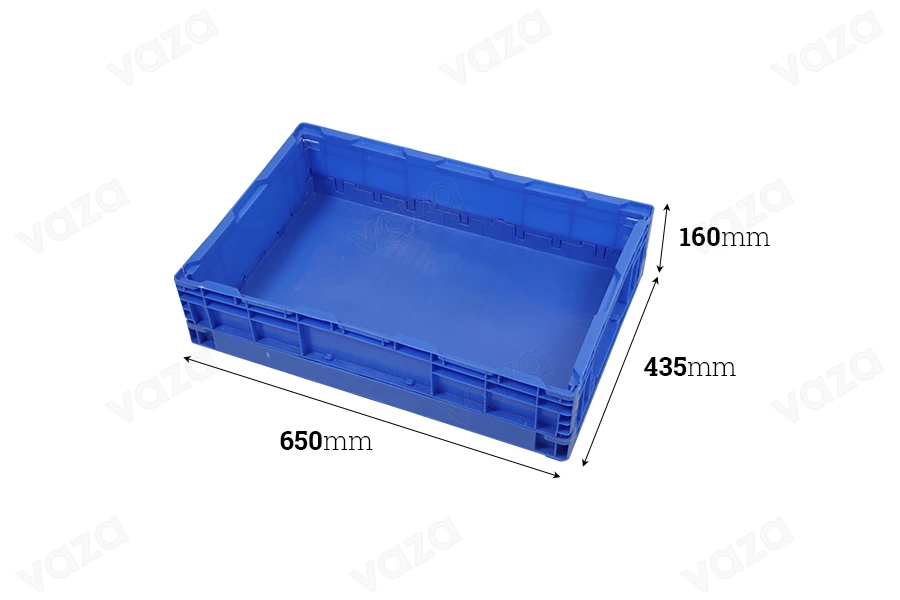 Arkë e palosshme 650x435x160 mm në ngjyrë blu Arkë e palosshme 650x435x160 mm në ngjyrë blu-imazh_dimensione