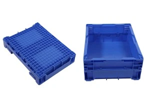 Faltkiste 435x325x160 mm in blauer Farbe-3
