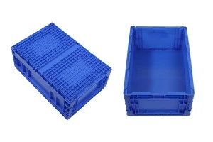 Faltkiste 435x325x210 mm in blauer Farbe-3