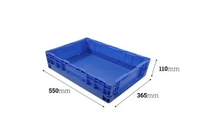 Collapsable box 550x365x110 mm in blue color-2