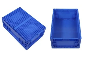 Collapsable box 550x365x210 mm in blue color-3