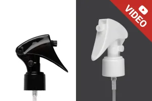 Pompe de pulvérisation 24/410 en plastique avec sécurité en différentes couleurs