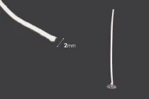 Stoppini in cotone per candele - rotolo da 60 metri (diametro 2 mm) Stoppini in cotone per candele - rotolo da 60 metri (diametro 2 mm)