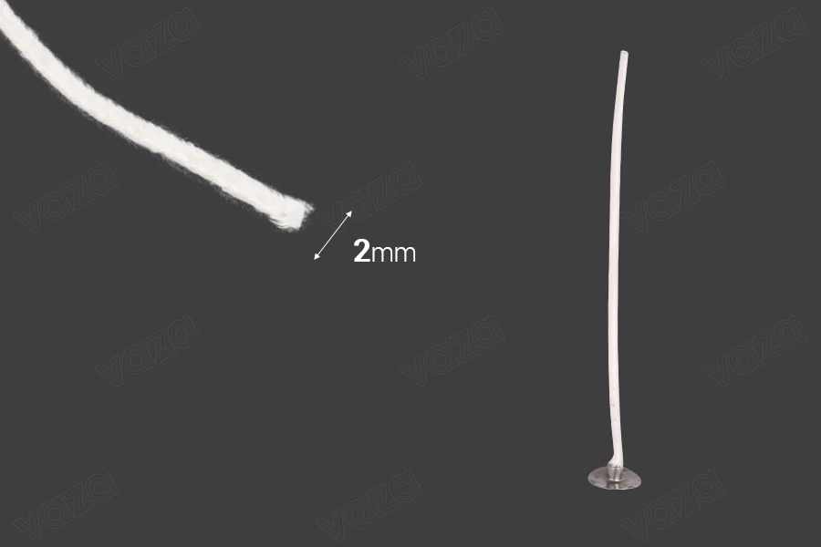 Mèches en coton pour bougies - rouleau de 60 mètres (diamètre de 2 mm) Mèches en coton pour bougies - rouleau de 60 mètres (diamètre de 2 mm)-photo_dimensions