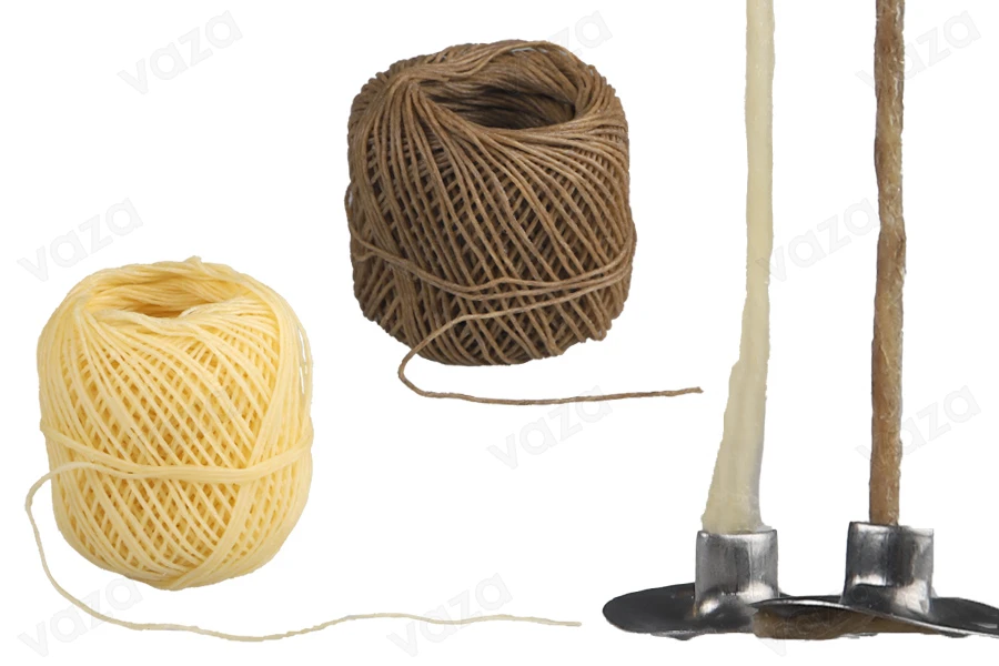 Cotton wicks with soy coating for candles - roll of 60 meters (diameter 1 mm) Cotton wicks with soy coating for candles - roll of 60 meters (diameter 1 mm)-photo_produit