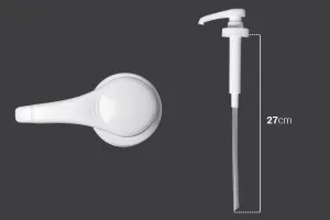Pompa (dispenser) in plastica da 5 ml per contenitori con bocca 38/400.-2