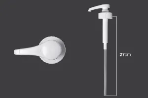 Pompa (dispenser) da 5 ml in plastica per contenitori con bocchello 42/410.-2