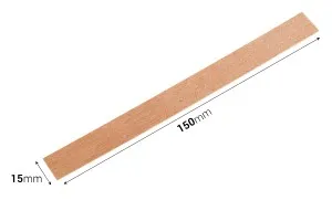 Mèches en bois 13 x 130 mm avec support métallique pour bougies - 25 pcs-2
