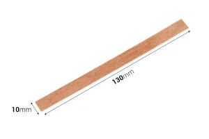Mèches en bois 10 x 130 mm avec support métallique pour bougies - 25 pcs-2