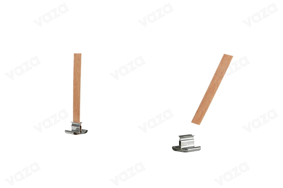 Fitila druri 10x70 mm me bazë metalike për qirinj - 25 copë-εικόνα_προϊοντική