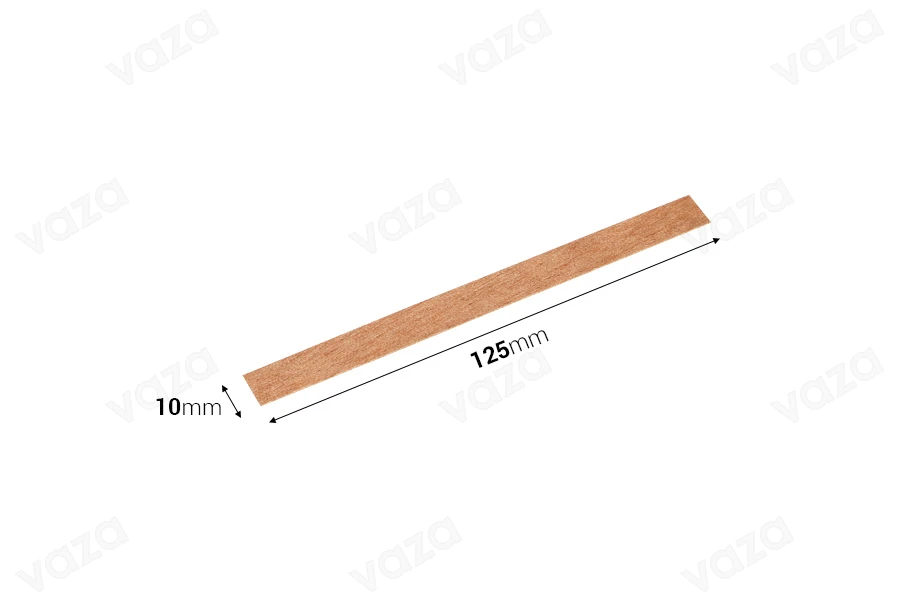Φυτίλια ξύλινα 10x125 mm με μεταλλική βάση για κεριά - 25 τμχ Φυτίλια ξύλινα 10x125 mm με μεταλλική βάση για κεριά - 25 τμχ-εικόνα_διαστάσεις