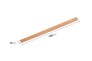 Φυτίλια ξύλινα 10x150 mm με μεταλλική βάση για κεριά - 25 τμχ-2