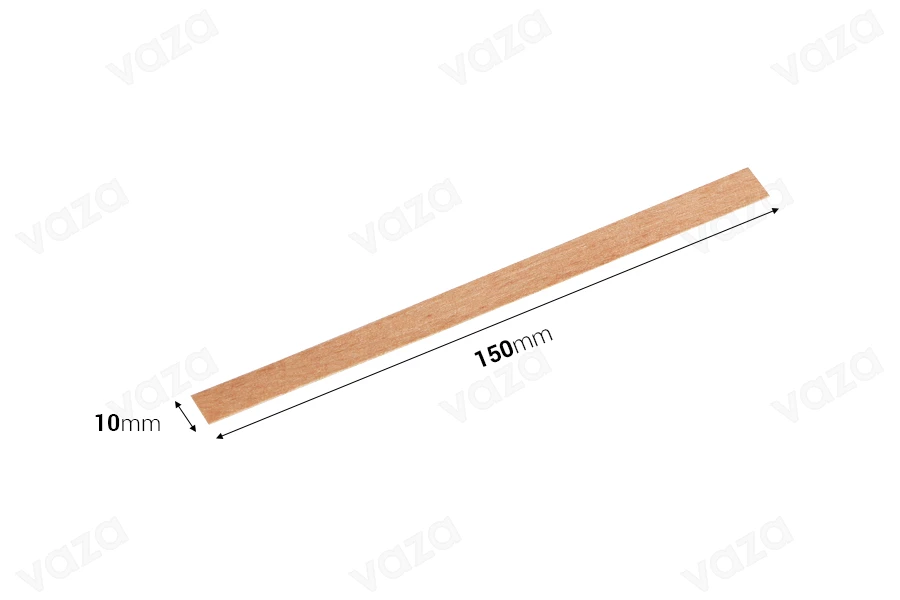 Wooden wicks 10x150 mm with metal base for candles - 25 pcs Wooden wicks 10x150 mm with metal base for candles - 25 pcs-image_dimensions