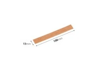 Φυτίλια ξύλινα 13x100 mm με μεταλλική βάση για κεριά - 25 τμχ