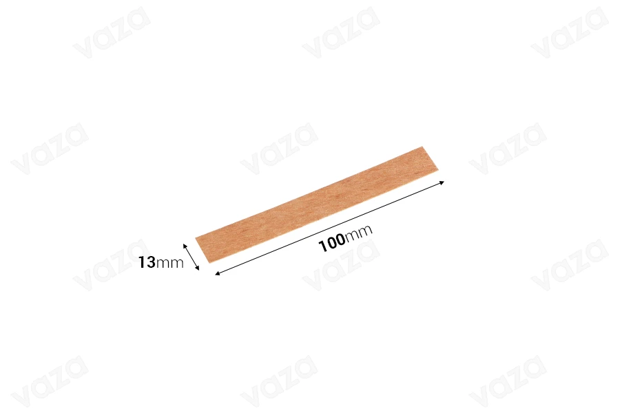 Φυτίλια ξύλινα 13x100 mm με μεταλλική βάση για κεριά - 25 τμχ-εικόνα_διαστάσεις