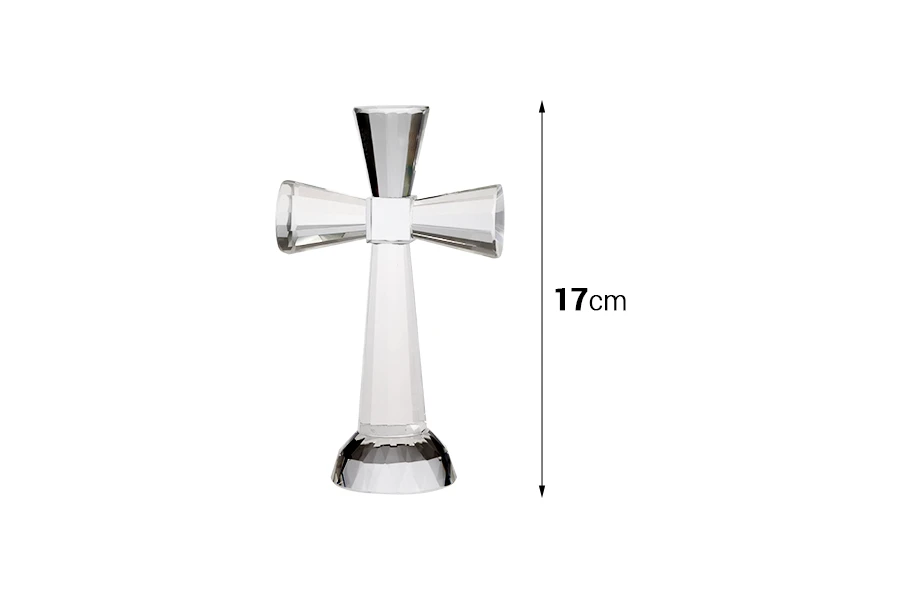 Kristallkreuz mit Sockel - Höhe 17 cm Kristallkreuz mit Sockel - Höhe 17 cm