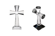 Kristallkreuz mit Sockel - Höhe 17 cm Kristallkreuz mit Sockel - Höhe 17 cm
