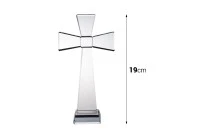 Crystal standing cross - height 19 cm Crystal standing cross - height 19 cm