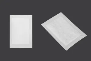Absorbent meat cloths 130x90 mm in white color - 500 pcs-1