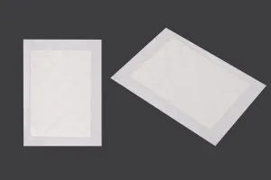 Absorbent meat pads 160x110 mm in white color - 500 pcs-1