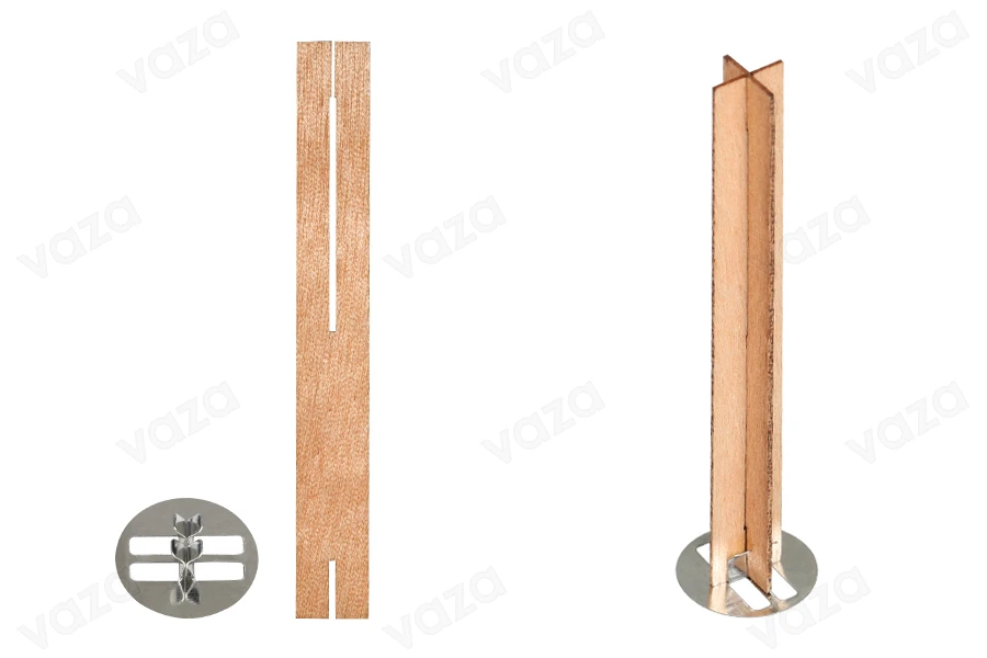 Φυτίλια ξύλινα 13x100 mm σε σχήμα σταυρού με μεταλλική βάση για κεριά - 25 τμχ Φυτίλια ξύλινα 13x100 mm σε σχήμα σταυρού με μεταλλική βάση για κεριά - 25 τμχ-εικόνα_προϊοντική