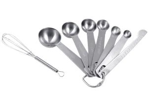 Cuillères à mesurer en acier inoxydable (SET de 8 pièces)-1