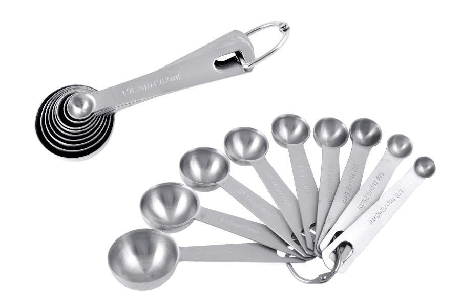 Messlöffel aus Edelstahl (Teelöffel-Set 9-tlg.) Messlöffel aus Edelstahl (Teelöffel-Set 9-tlg.)