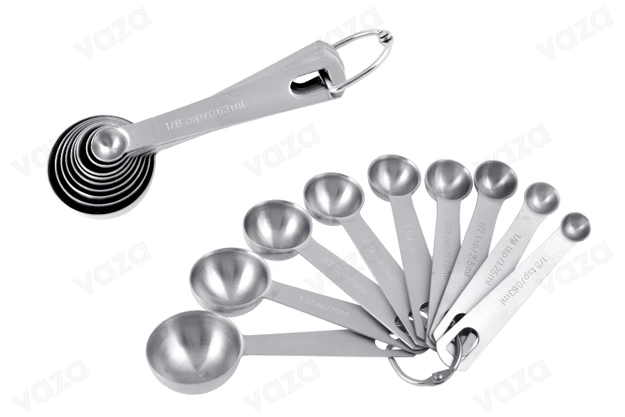 Stainless steel measuring spoons (set 9 pcs)-image_product