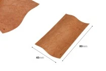 Holzdochte 40x80 mm mit Metallfuß für Kerzen - 25 Stk Holzdochte 40x80 mm mit Metallfuß für Kerzen - 25 Stk