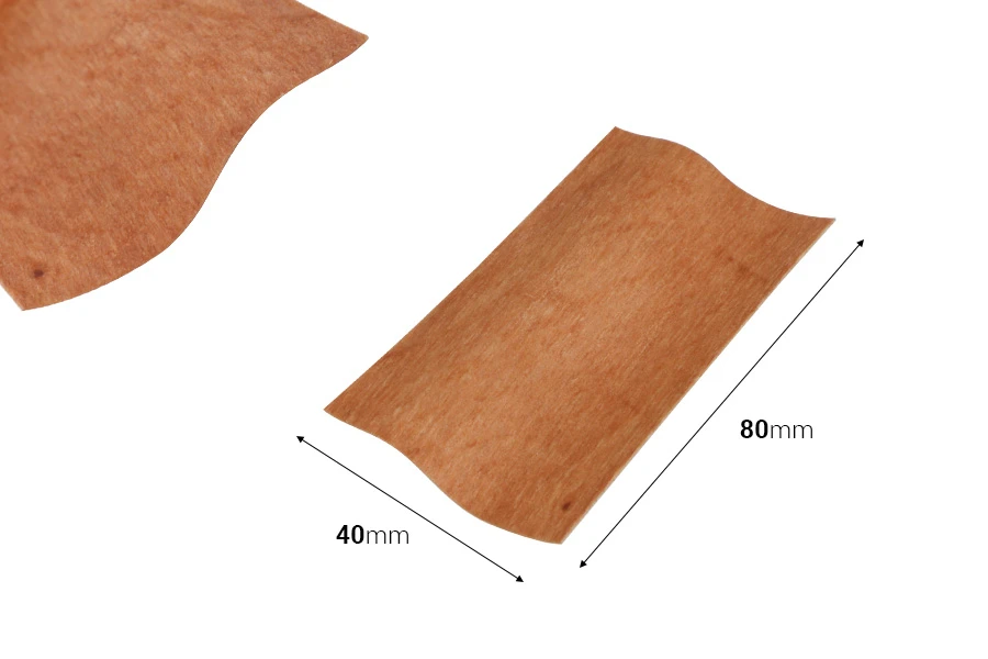 Holzdochte 40x80 mm mit Metallfuß für Kerzen - 25 Stk Holzdochte 40x80 mm mit Metallfuß für Kerzen - 25 Stk