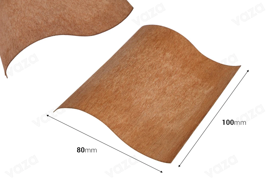 Φυτίλια ξύλινα 80x100 mm με μεταλλική βάση για κεριά - 25 τμχ-εικόνα_διαστάσεις
