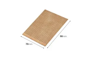 Stoppini di legno 70x90 mm con base in metallo per candele - 5 pz-2