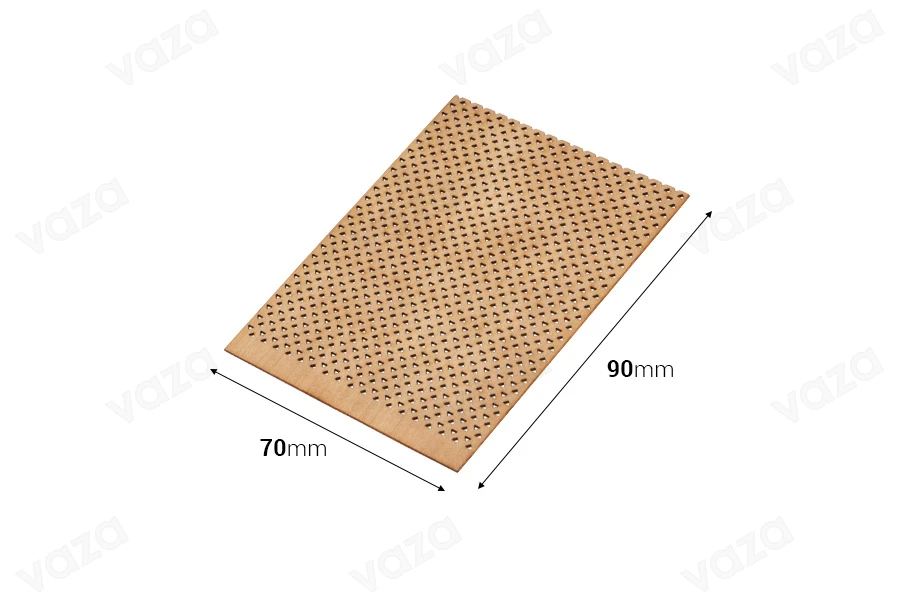Mèches en bois de 70 x 90 mm avec support métallique pour bougies - 25 pcs Mèches en bois de 70 x 90 mm avec support métallique pour bougies - 25 pcs-photo_dimensions