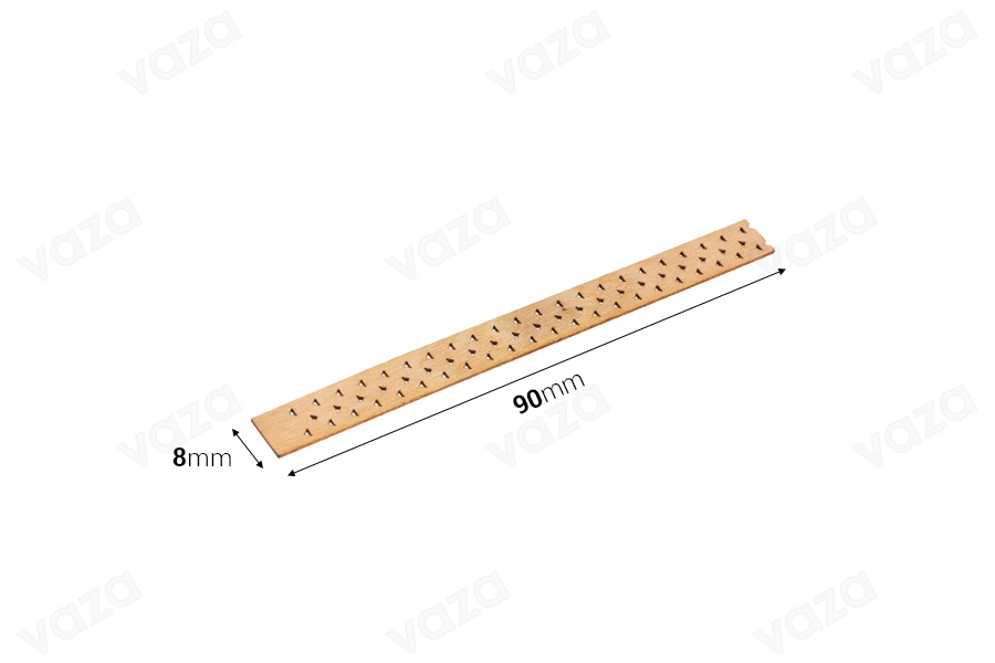 Φυτίλια ξύλινα 8x90 mm με μεταλλική βάση για κεριά - 25 τμχ Φυτίλια ξύλινα 8x90 mm με μεταλλική βάση για κεριά - 25 τμχ-εικόνα_διαστάσεις