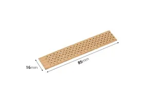 Wooden wicks 16x85 mm with metal base for candles - 25 pcs-2