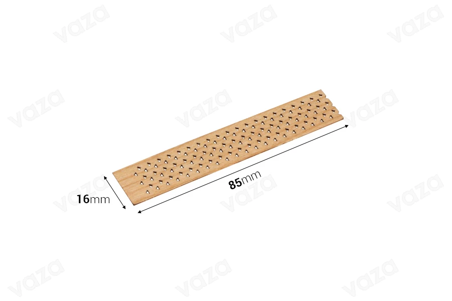 Wooden wicks 16x85 mm with metal base for candles - 25 pcs Wooden wicks 16x85 mm with metal base for candles - 25 pcs-image_dimensions