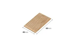 Φυτίλια ξύλινα 40x60 mm με μεταλλική βάση για κεριά - 5 τμχ-2