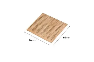 Stoppini di legno 70x60 mm con base in metallo per candele - 5 pz-2