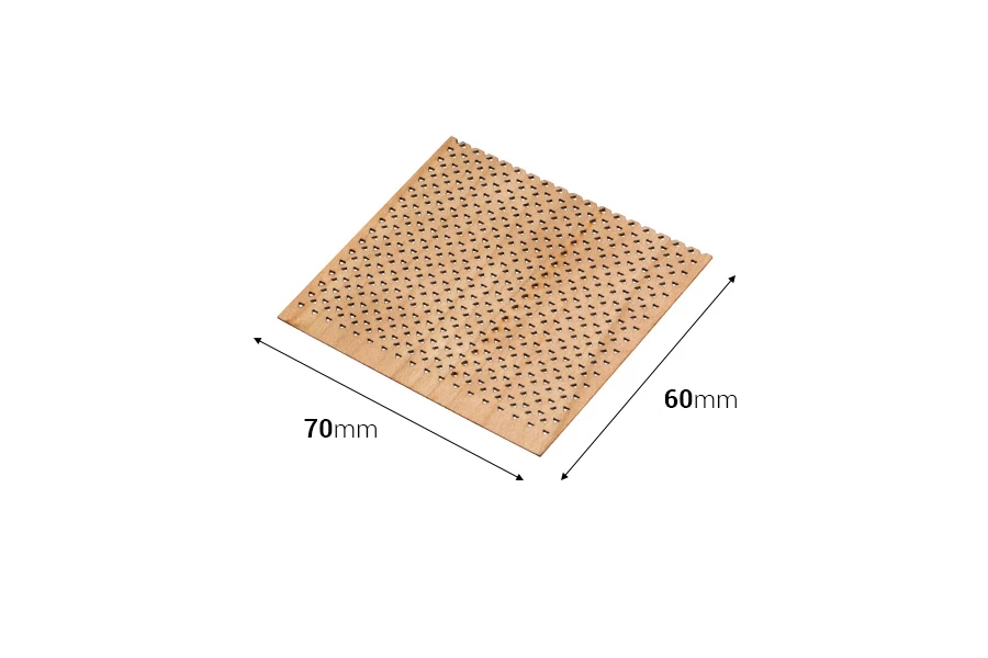 Φυτίλια ξύλινα 70x60 mm με μεταλλική βάση για κεριά - 5 τμχ
