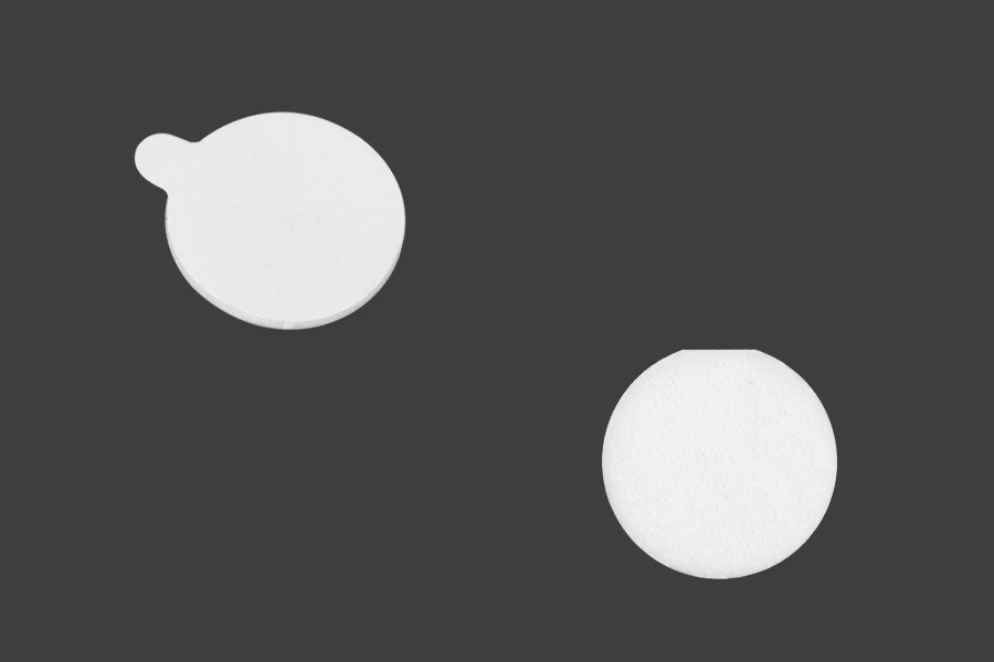 15 mm double-sided stickers for candle wicks (foam material) - 55 pcs