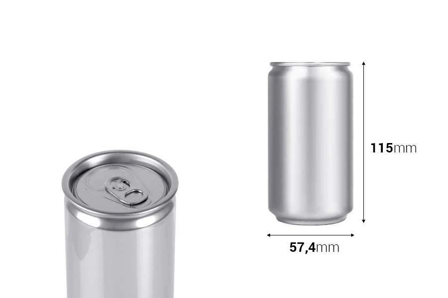 Contenitore in alluminio 250 ml (lattina)