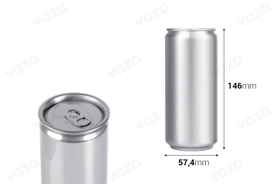 Aluminiumbehälter 330ml (Dose)-bildabmessungen
