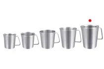 Σκεύος ανοξείδωτο (inox) 2000 ml με διαβάθμιση και χερούλι Σκεύος ανοξείδωτο (inox) 2000 ml με διαβάθμιση και χερούλι