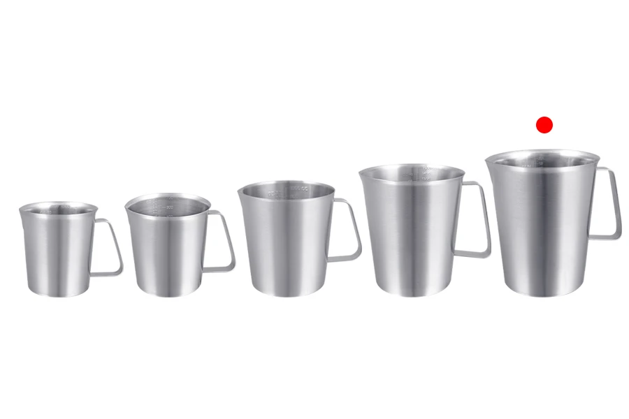 Σκεύος ανοξείδωτο (inox) 2000 ml με διαβάθμιση και χερούλι Σκεύος ανοξείδωτο (inox) 2000 ml με διαβάθμιση και χερούλι