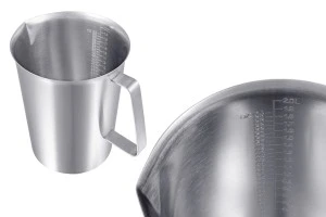 Acier inoxydable (inox) 2000 ml avec graduation et poignée-4