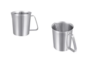 Acier inoxydable (inox) 500 ml avec graduation et poignée-1