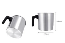 Σκεύος αλουμινίου 1200 ml με χερούλι