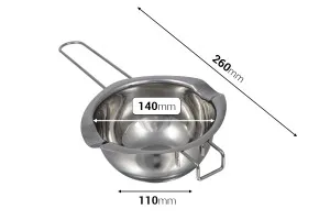Metal container (inox) 400 ml for bain marie-2