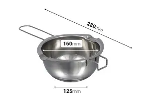 Ustensile métallique (inox) 600 ml pour bain-marie-2